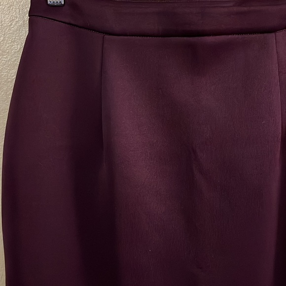 NWT Kingdom & State Plum Purple Midi Ruffle Mermaid Style Skirt M - Picture 2 of 7